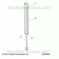 SUSPENSION, SHOCK, REAR TRACK