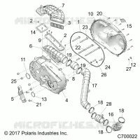 DRIVE TRAIN, COPERCHIO FRIZIONE AND DUCTING