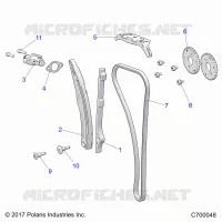 CAM CATENA AND TENSIONER