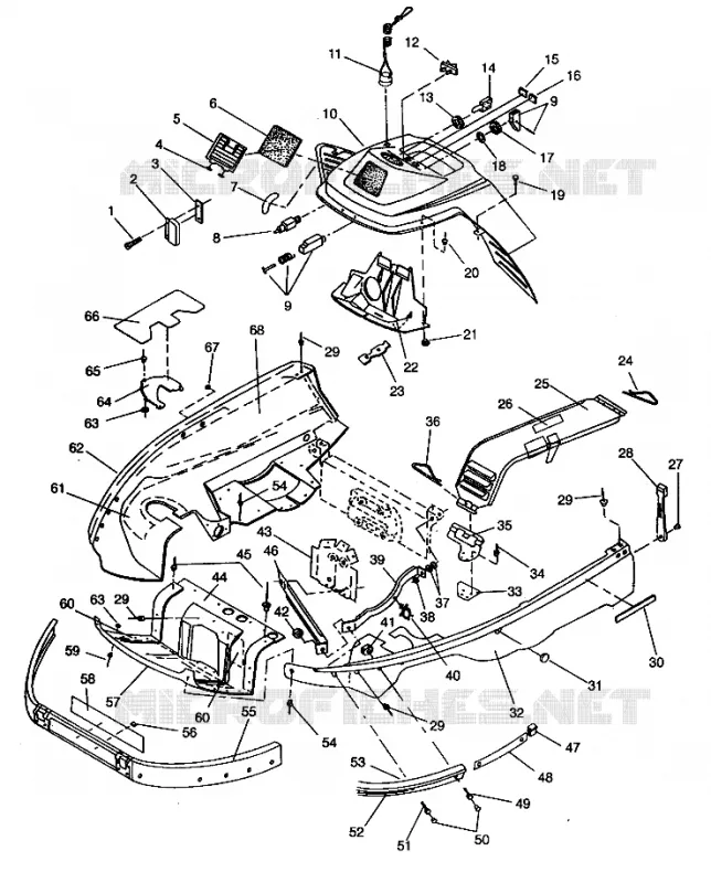 NOSEPAN   CONSOLE ASSEMBLY LITE GT E943133 (49273527350003)