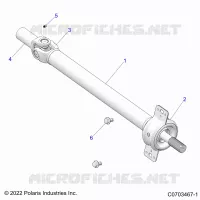 TRASMISSIONE, PROP SHAFT,MID, BEARING