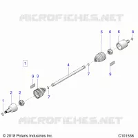 DRIVE TRAIN, TRANSMISSIONE ANTERIORE SHAFT