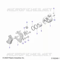 BRAKES, BRAKE PINZA FRENO ANTERIORE