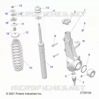SUSPENSION, ANTERIORE MONTANTE