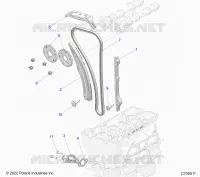 CAM CATENA AND TENSIONER