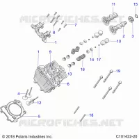 ENGINE, TESTA CILINDRO, CAMS AND VALVES