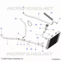 ENGINE, SISTEMA DI RAFFREDDAMENTO, HOSES