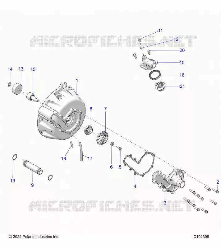 ENGINE, SISTEMA DI RAFFREDDAMENTO AND WATER PUMP