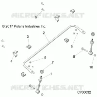SOSPENSIONI ANTERIORI STABILIZER BAR- R19RSU99A9/AD/B9/BD (C700032)