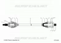 TRASMISSIONE, REAR HALF SHAFT