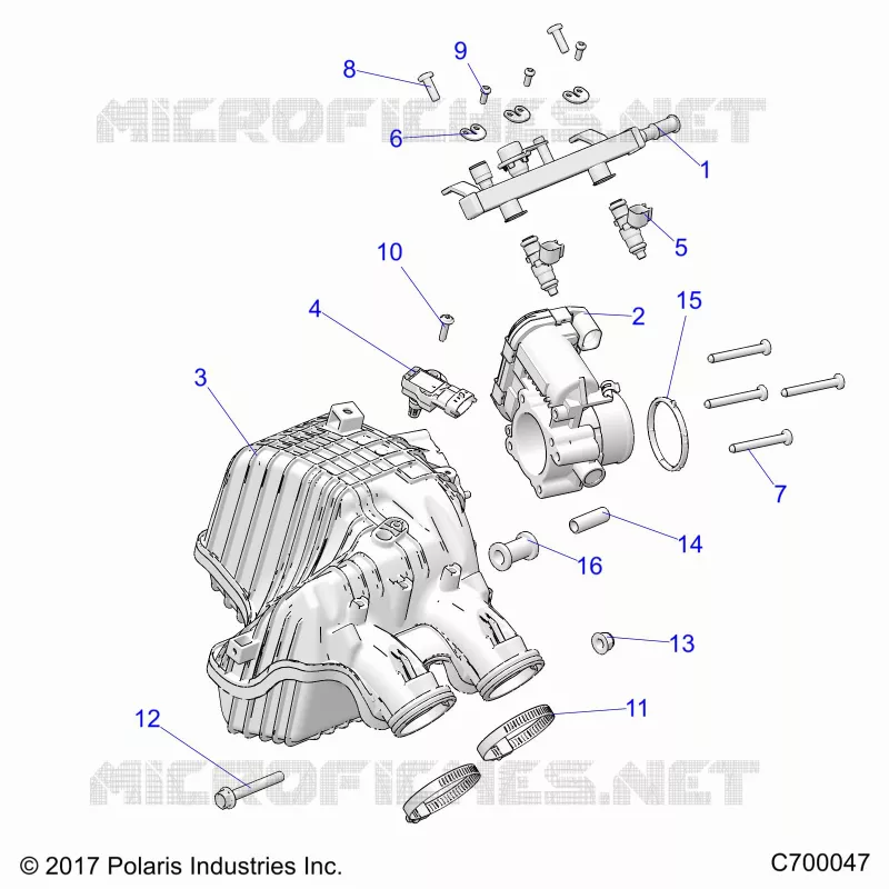 ENGINE, PRESA D'ARIA MANIFOLD, THROTTLE BODY, FUEL RAIL