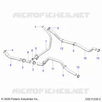 ENGINE, SISTEMA DI RAFFREDDAMENTO, HOSES