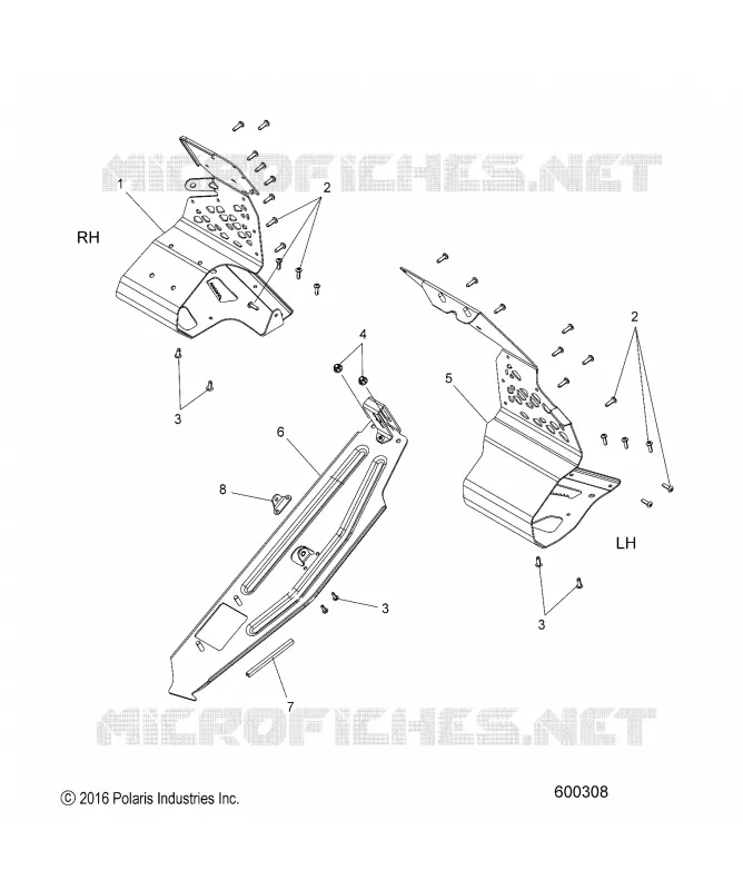 CHASSIS, PROTEZIONE FRIZIONE AND FOOTRESTS
