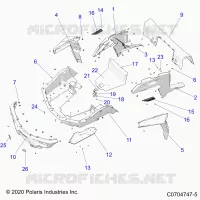 CARROZZERIA POSTERIORE RACK AND FENDERS