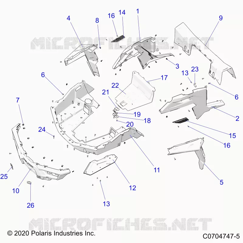 CARROZZERIA POSTERIORE RACK AND FENDERS