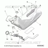 SISTEMA DI ALIMENTAZIONE CARBURANTE, FUEL TANK ASM.