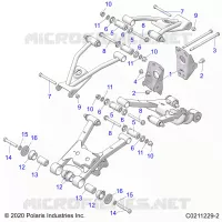 SOSPENSIONE POSTERIORE CONTROL ARM, MOUNTING