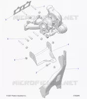 ENGINE, TURBO CHARGER MOUNTING