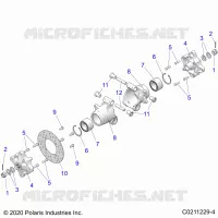 SOSPENSIONE POSTERIORE HUBS, CARRIER AND BRAKE DISC