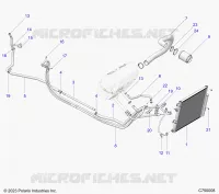 ARIA CONDIZIONATA CONDENSER AND HOSE ROUTINGS