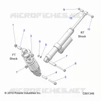 SHOCK MOUNTING, REAR SUSP.
