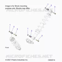 SUSPENSION, SHOCK MONTAGGIO, REAR SUSP.