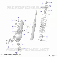 SUSPENSION, ANTERIORE MONTANTE