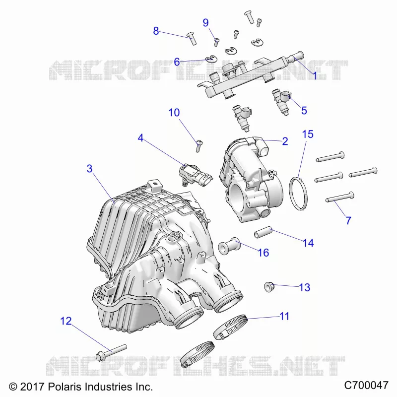 ENGINE, PRESA D'ARIA MANIFOLD, THROTTLE BODY, FUEL RAIL