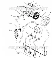 MAGNETO ASSEMBLY XLT 0950756, XLT SKS 0950556, XLT SKS EURO E950556   XLT S (4928842884D002)