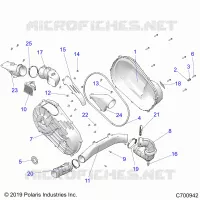 TRASMISSIONE, CLUTCH COVER AND DUCTING