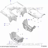 POSTERIORE CAB, SEAT AND FOOTWELLS
