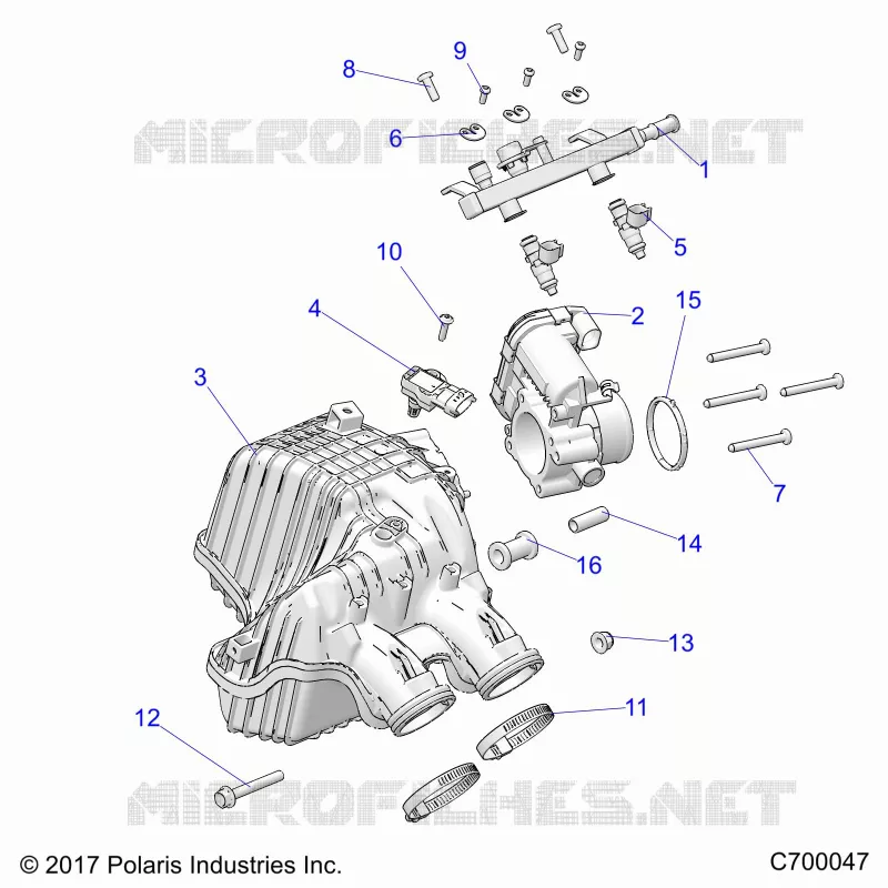 ENGINE, PRESA D'ARIA MANIFOLD, THROTTLE BODY, FUEL RAIL