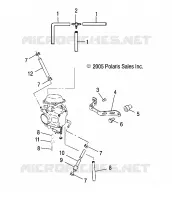 MOTORE, CARBURATORE MOUNTING/VENTING/CARBURANTE LINES