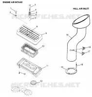 PRESA D'ARIA/SCAFO INGRESSO ARIA (Intl. SL 700/Intl. DELUXE) Intl. SL 700 I (4940874087B010)