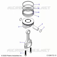 ENGINE, PISTONE &amp; ROD
