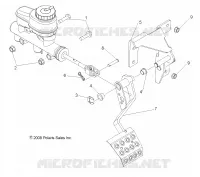 FRENOS, PEDAL and CILINDRO PRINCIPALE MOUNTING