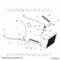 ENGINE, SISTEMA DI RAFFREDDAMENTO, HOSES