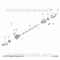 DRIVE TRAIN, ALBERO DI TRASMISSIONE, FRONT