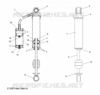 AMMORTIZZATORE POSTERIORE TRACK, INTERNAL COMPONENTS (M-10)(7043216)(LX)