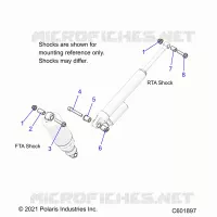 SUSPENSION, SHOCK MONTAGGIO, REAR SUSP.