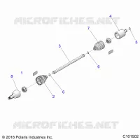 DRIVE TRAIN, DRIVE POSTERIORE ALBERO