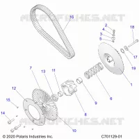 TRASMISSIONE, SECONDARY CLUTCH/BELT