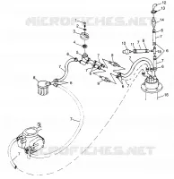 SISTEMA DI ALIMENTAZIONE CARBURANTE (SL 700) SL 700 B974071 and Intl. SL 700 I974071 (4940874087A011)