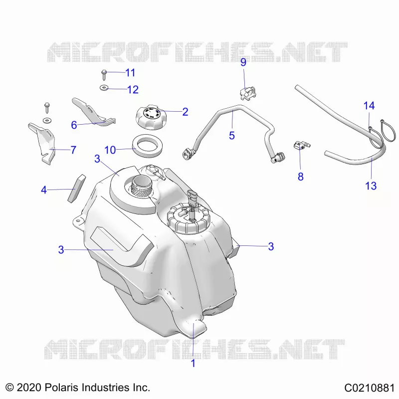 SISTEMA DI ALIMENTAZIONE CARBURANTE, FUEL TANK ASM.