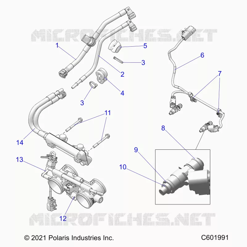 SISTEMA DI ALIMENTAZIONE CARBURANTE, RAIL, LINES AND THROTTLE BODY