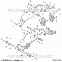 SOSPENSIONE POSTERIORE CONTROL ARM, MOUNTING