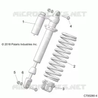 SUSPENSION, SHOCK ANTERIORE MOUNTING