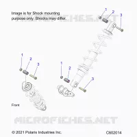 SUSPENSION, SHOCK MONTAGGIO, REAR SUSP.