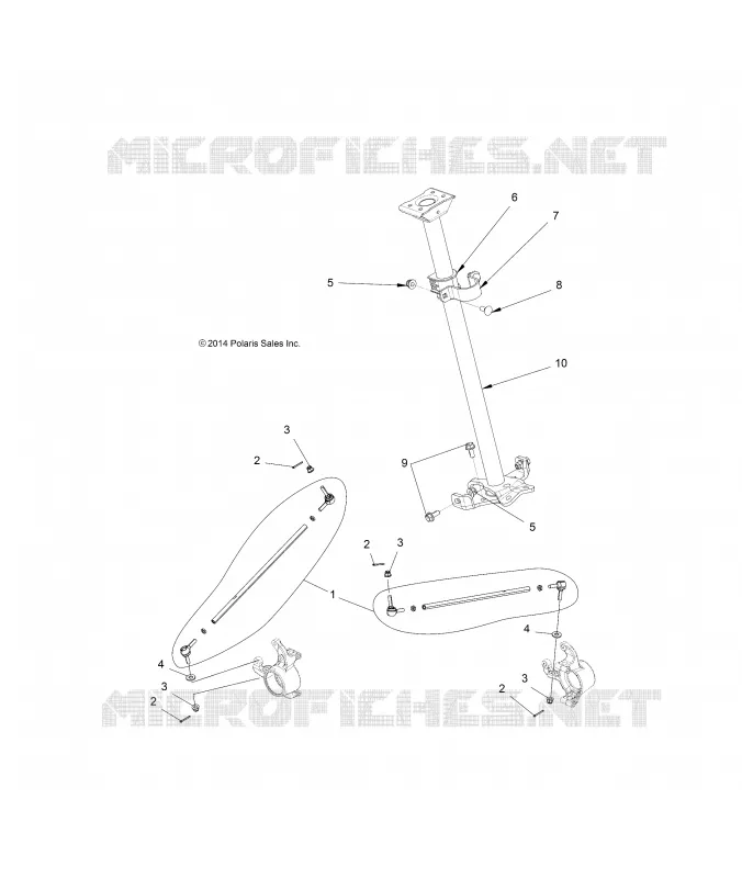 STEERING, STERZO POST ASM.