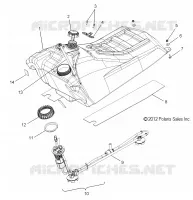 SISTEMA DI ALIMENTAZIONE CARBURANTE, CARBURANTE TANK ASM.
